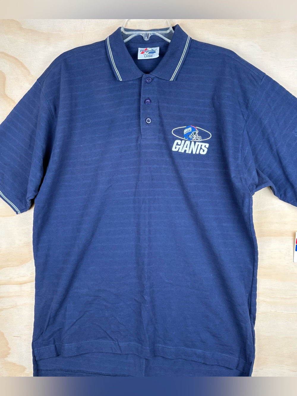Vintage Majestic New York Giants NFL Football Polo Shirt Men’s Large NWT